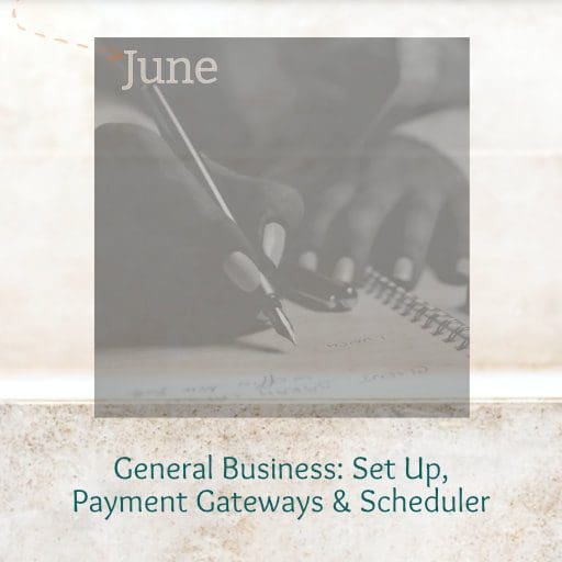 H2RA June General Business setup, payment gateways and scheduler